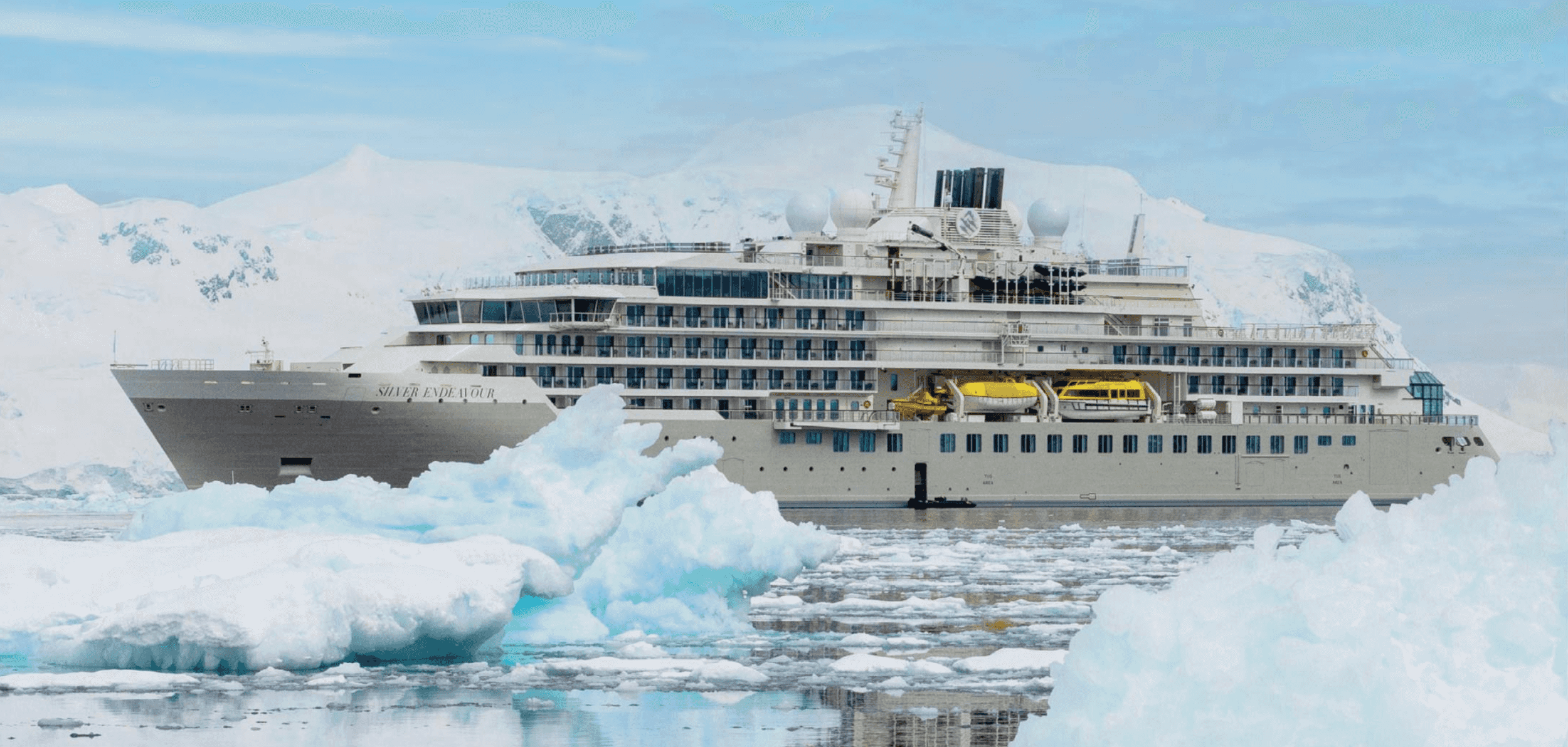 Silversea’s Silver Endeavor has a 220-passenger capacity which promotes an ultra-luxurious expedition experience