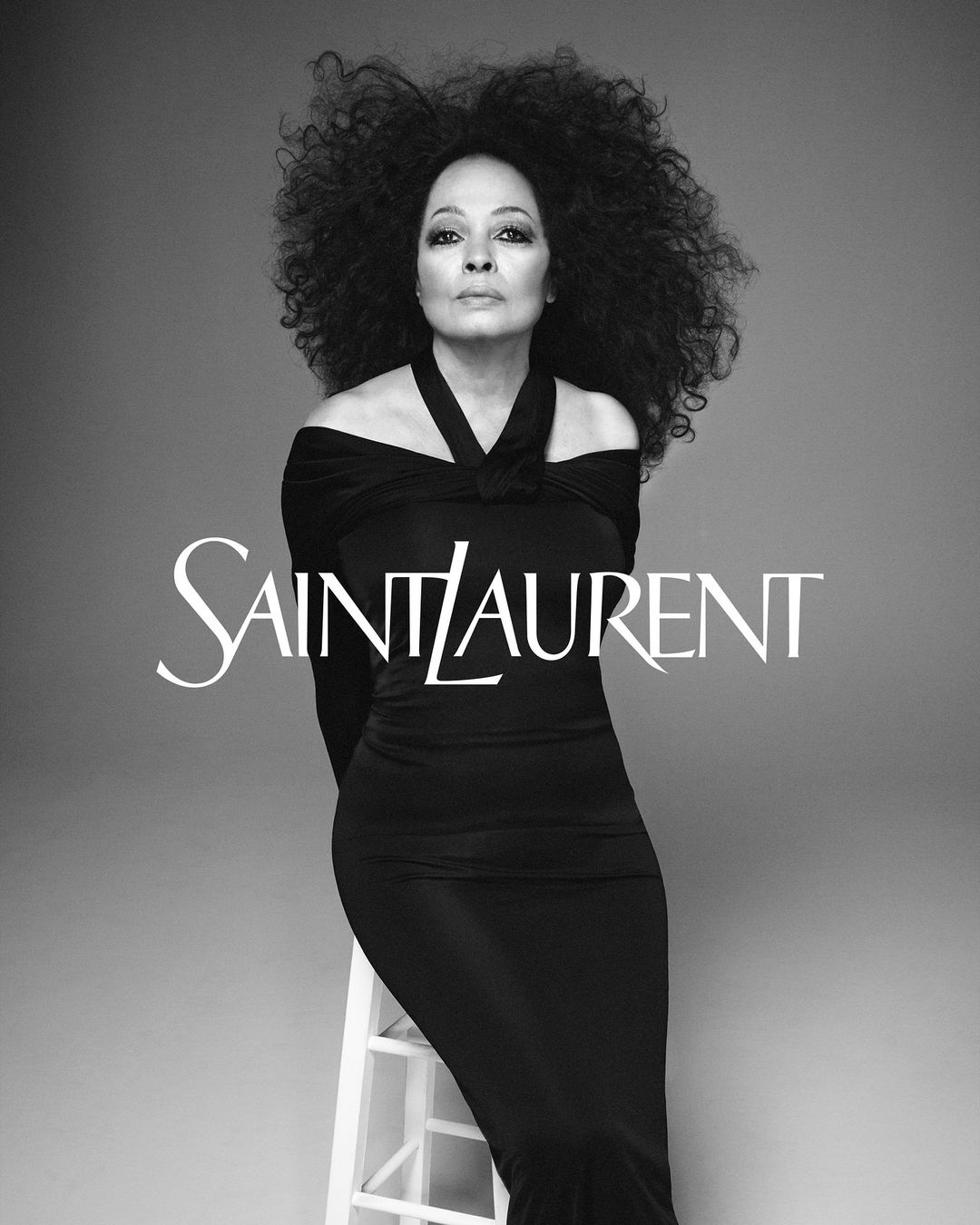 Diana Ross for Saint Laurent’s Spring 2024 campaign