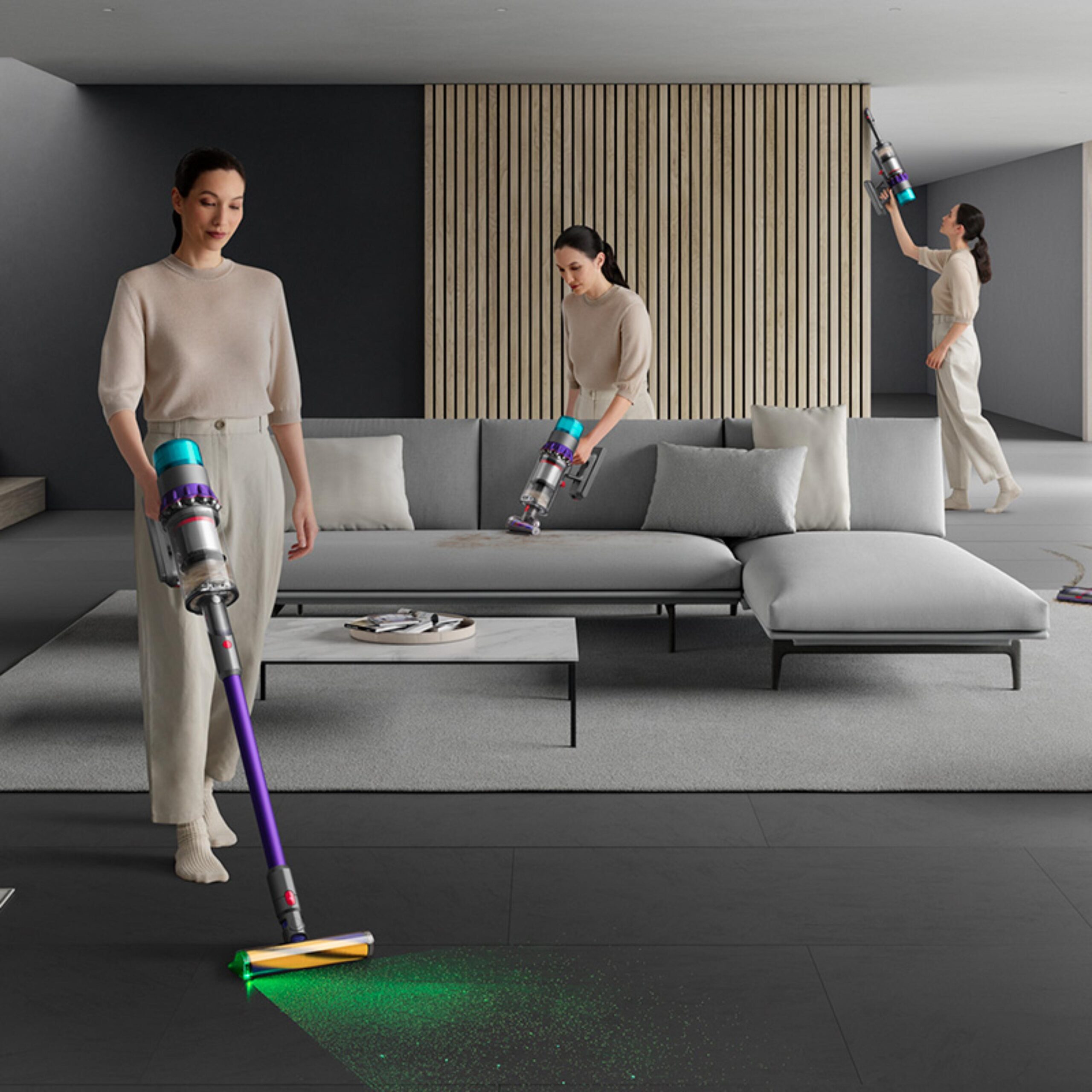 The Dyson Gen5detect™ Complete only weighs 3.5 kg, features a slim design, and runs cordless, all while providing powerful deep cleaning features