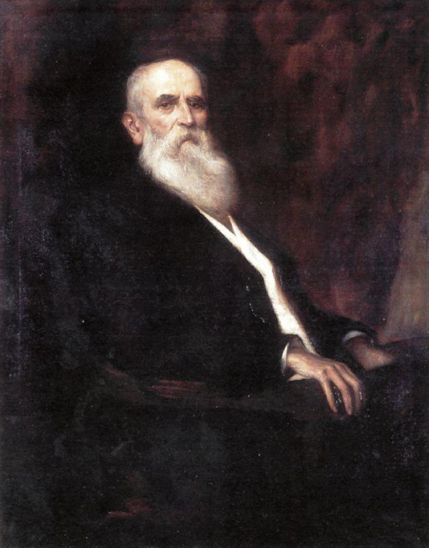 A portrait of Freidrich Engelhorn by Otto Propheter (1875-1927)