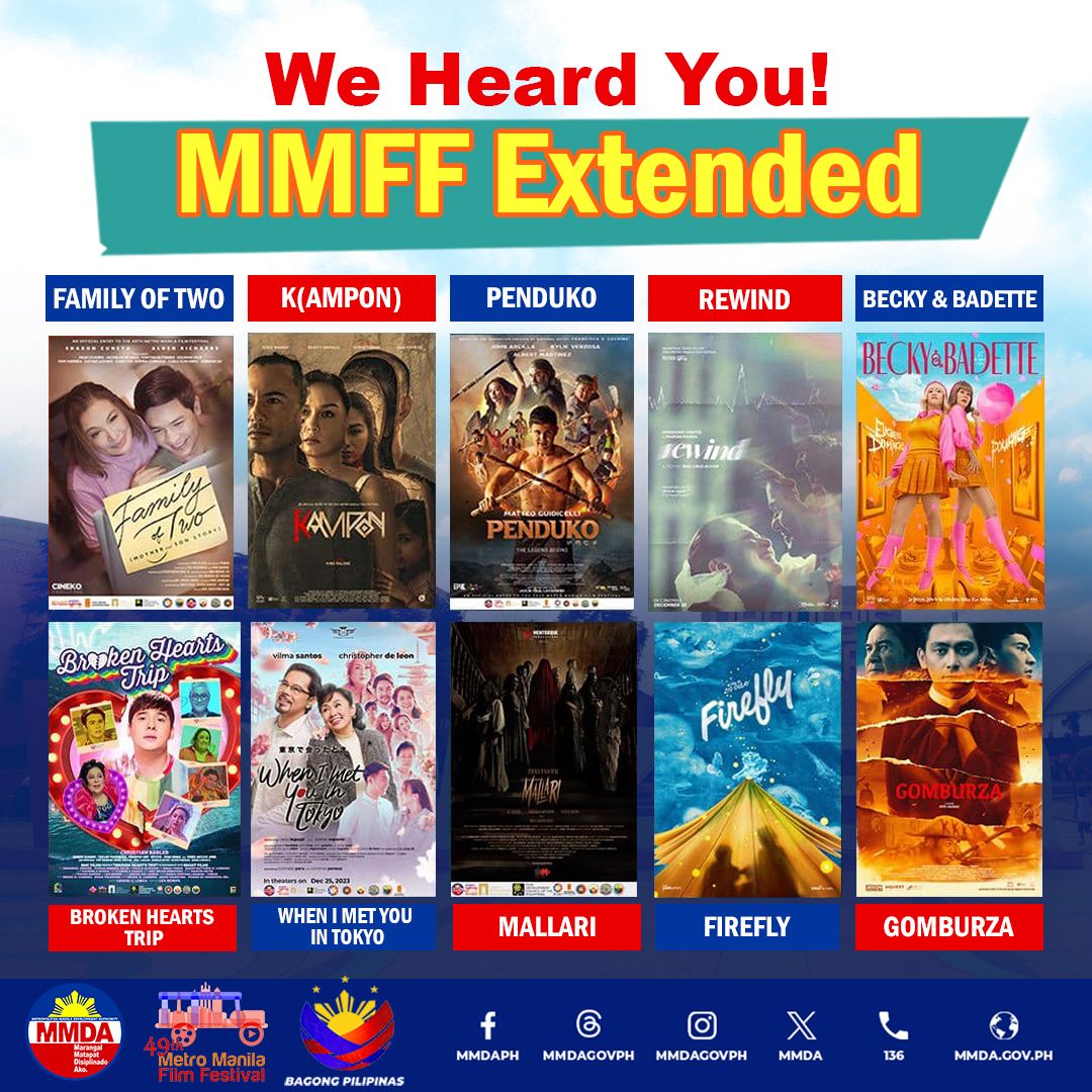 The official film line-up for the 49th MMFF