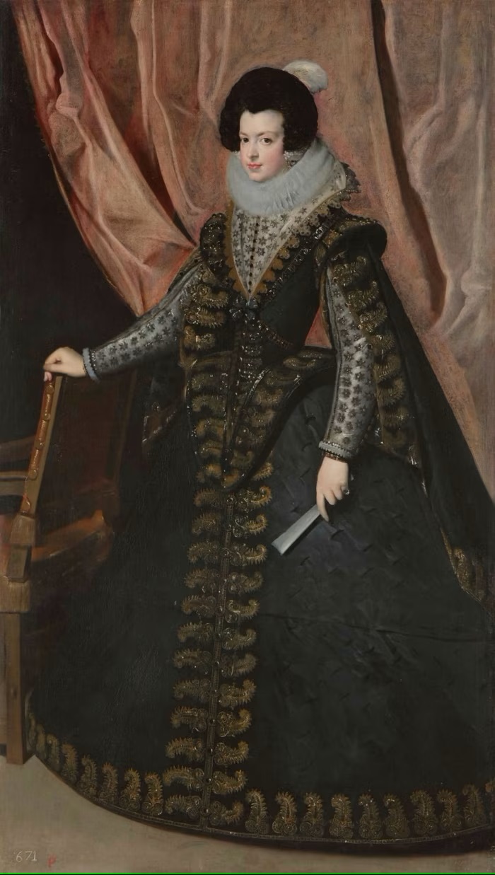 The portrait of Isabel de Borbón by Diego Velázquez