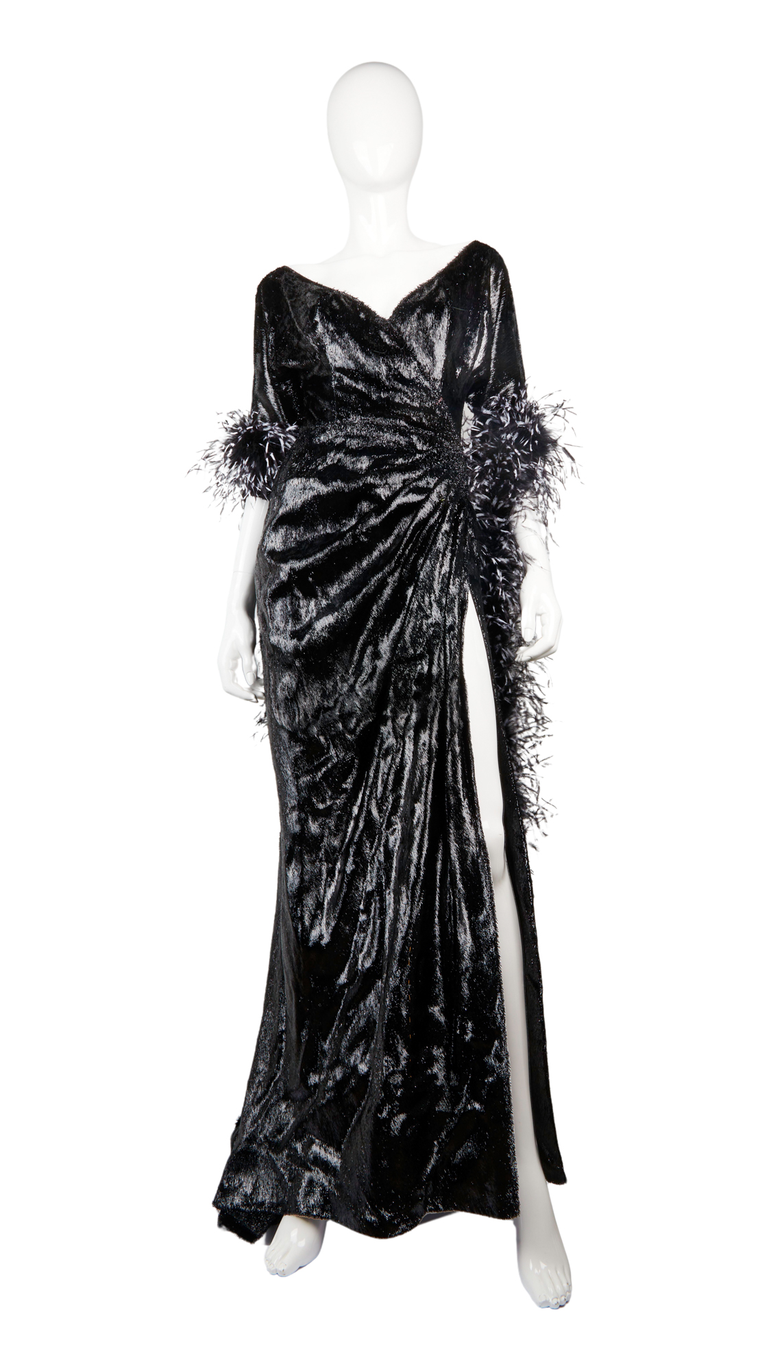 Marilyn Monroe’s Mae West-inspired black evening gown, which she wore while filming “The Seven Year Itch”