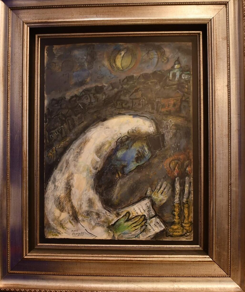 The stolen Marc Chagall painting “L’homme en prière” (1971)