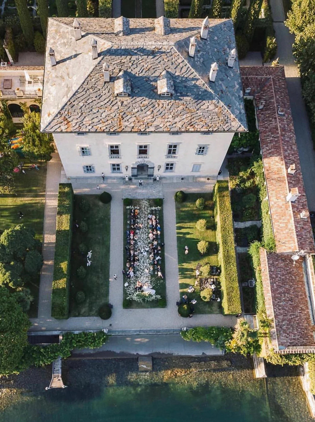 The scenic Villa Balbiano in Lombardy’s Lake Como offers a lush venue with world-class views