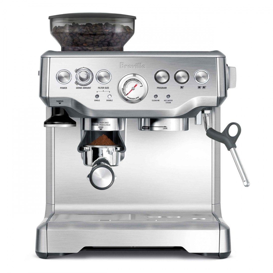 Get third-wave specialty coffee straight from your kitchen countertop with Breville’s The Barista Express