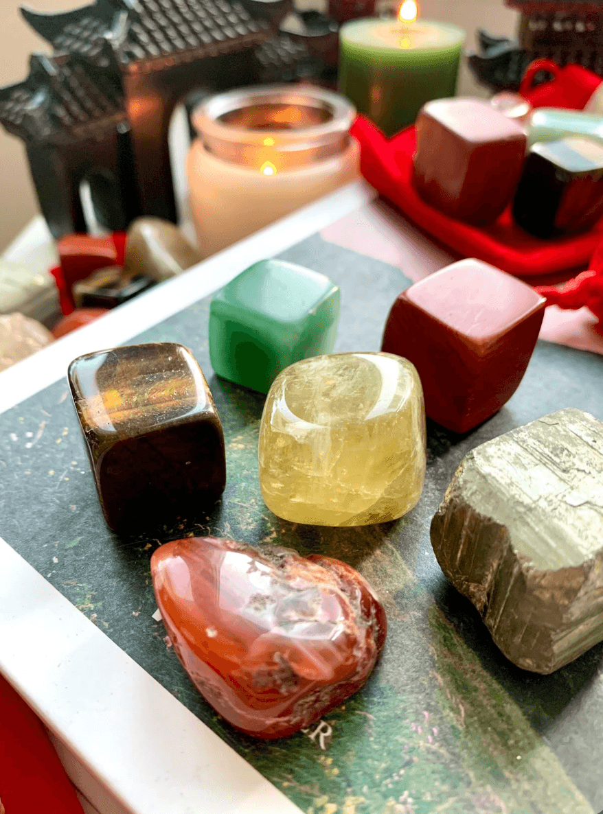 (photo) A set of crystals for abundance and prosperity