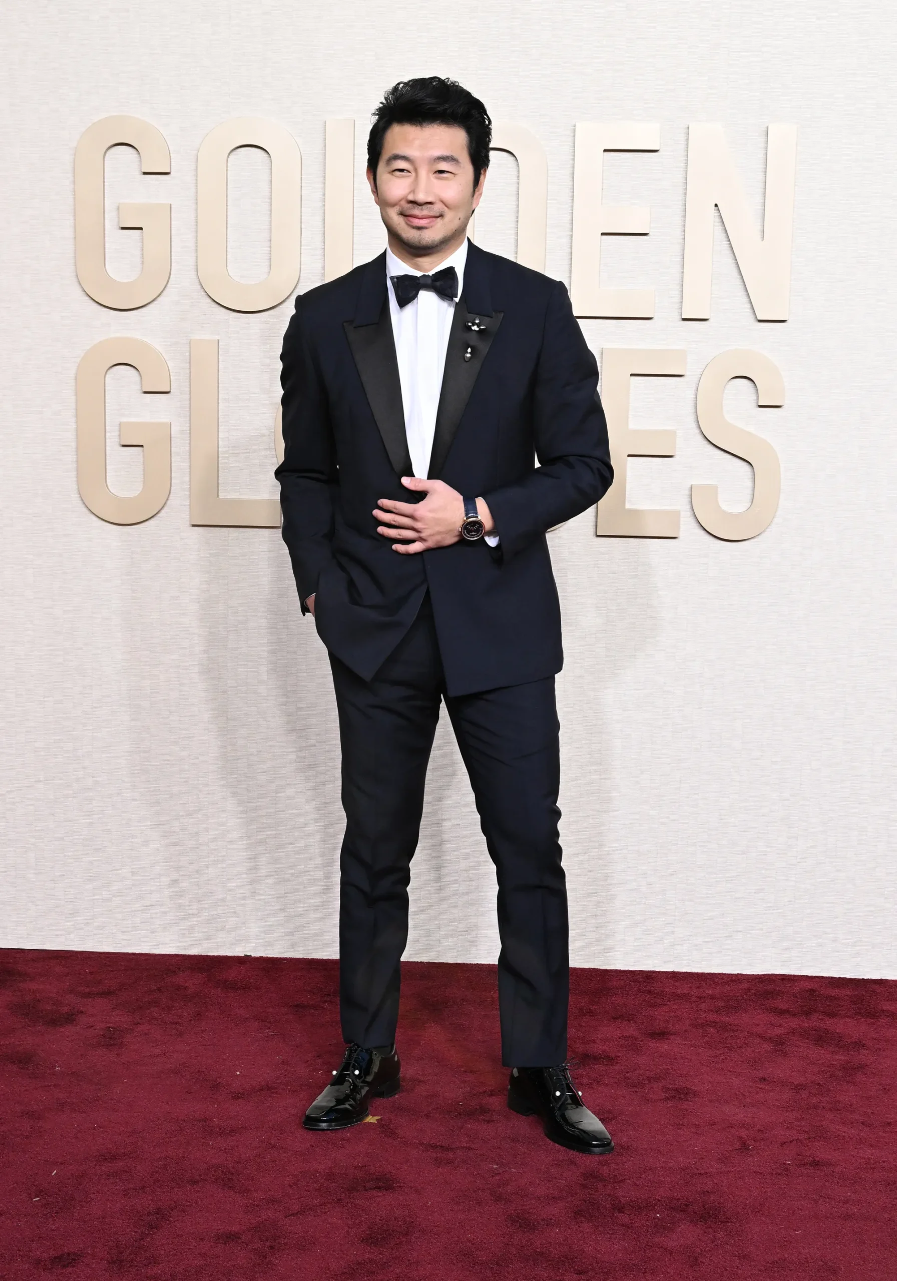 Simu Liu did not disappoint with his Golden Globes look from Givenchy