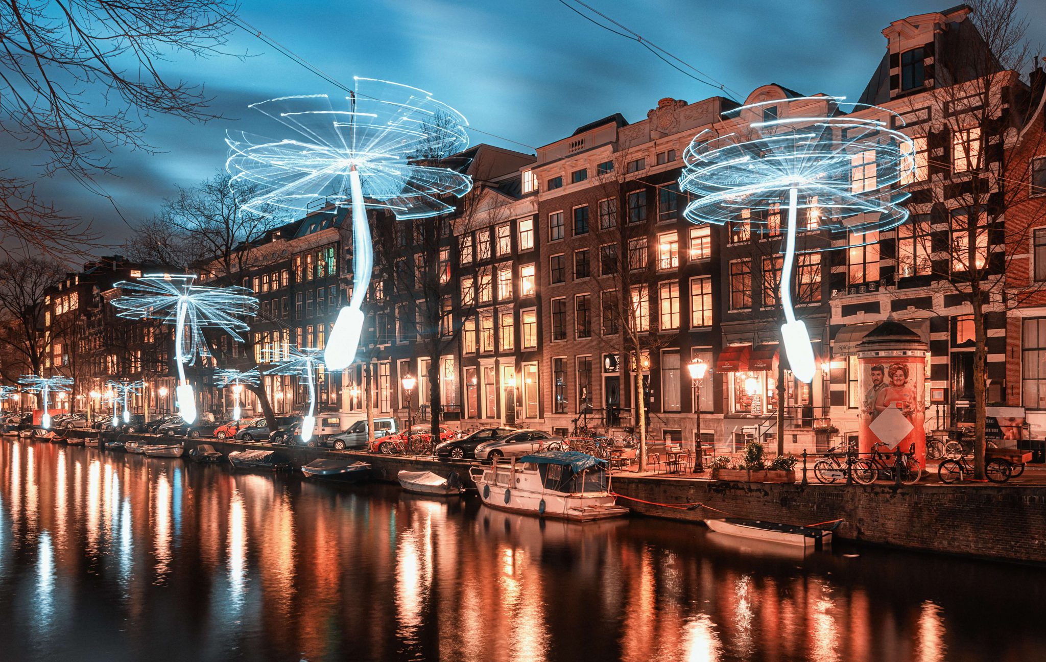 Amsterdam, Netherlands offers its Light Festival from November to January yearly