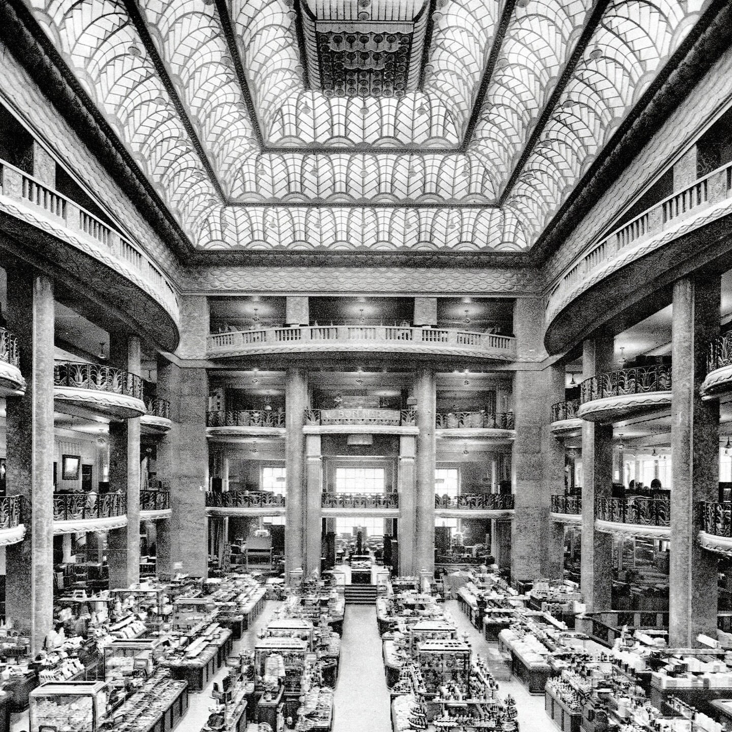 Inside the Le Bon Marché of many years ago