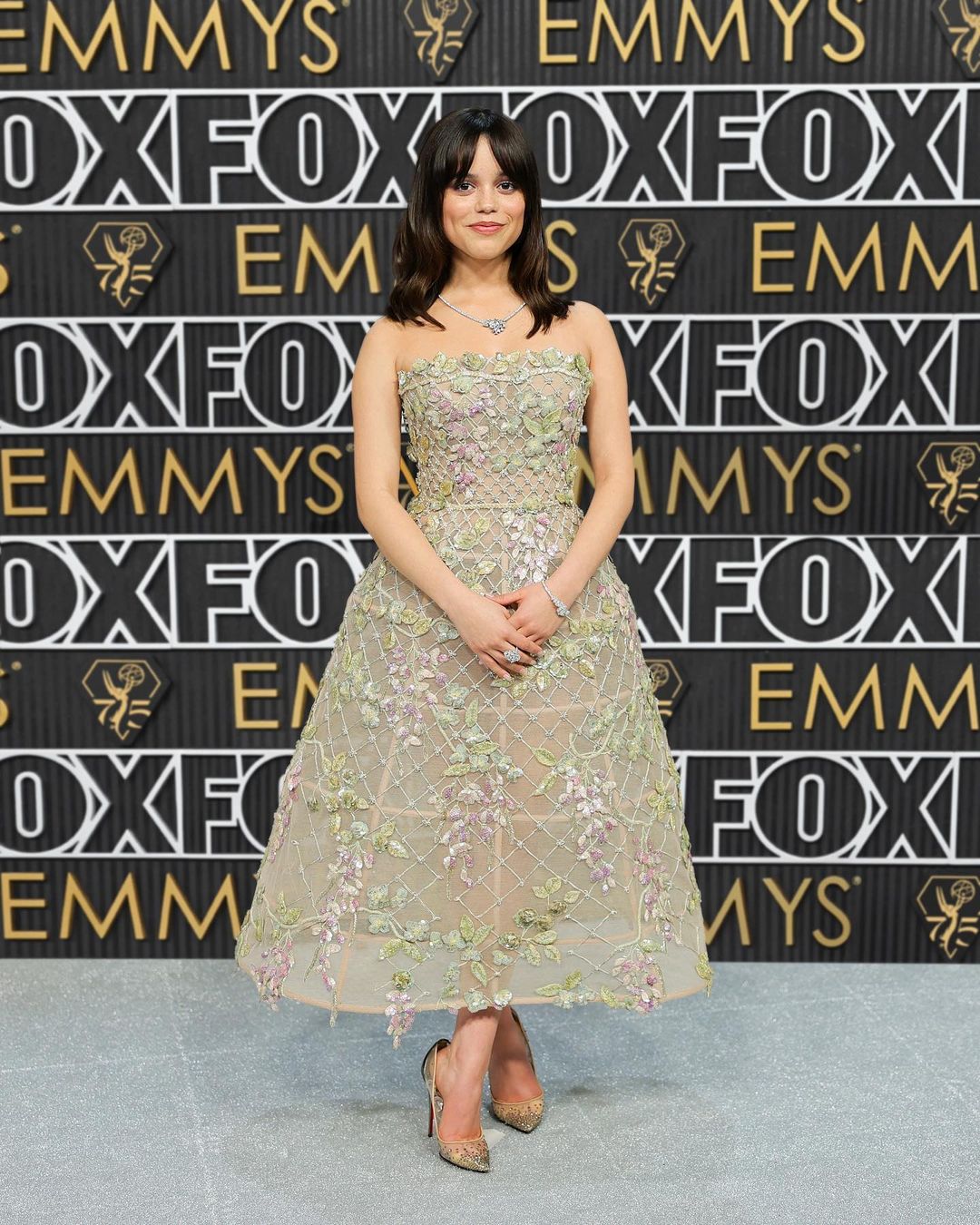 Jenna Ortega in Dior Couture for her first Emmys