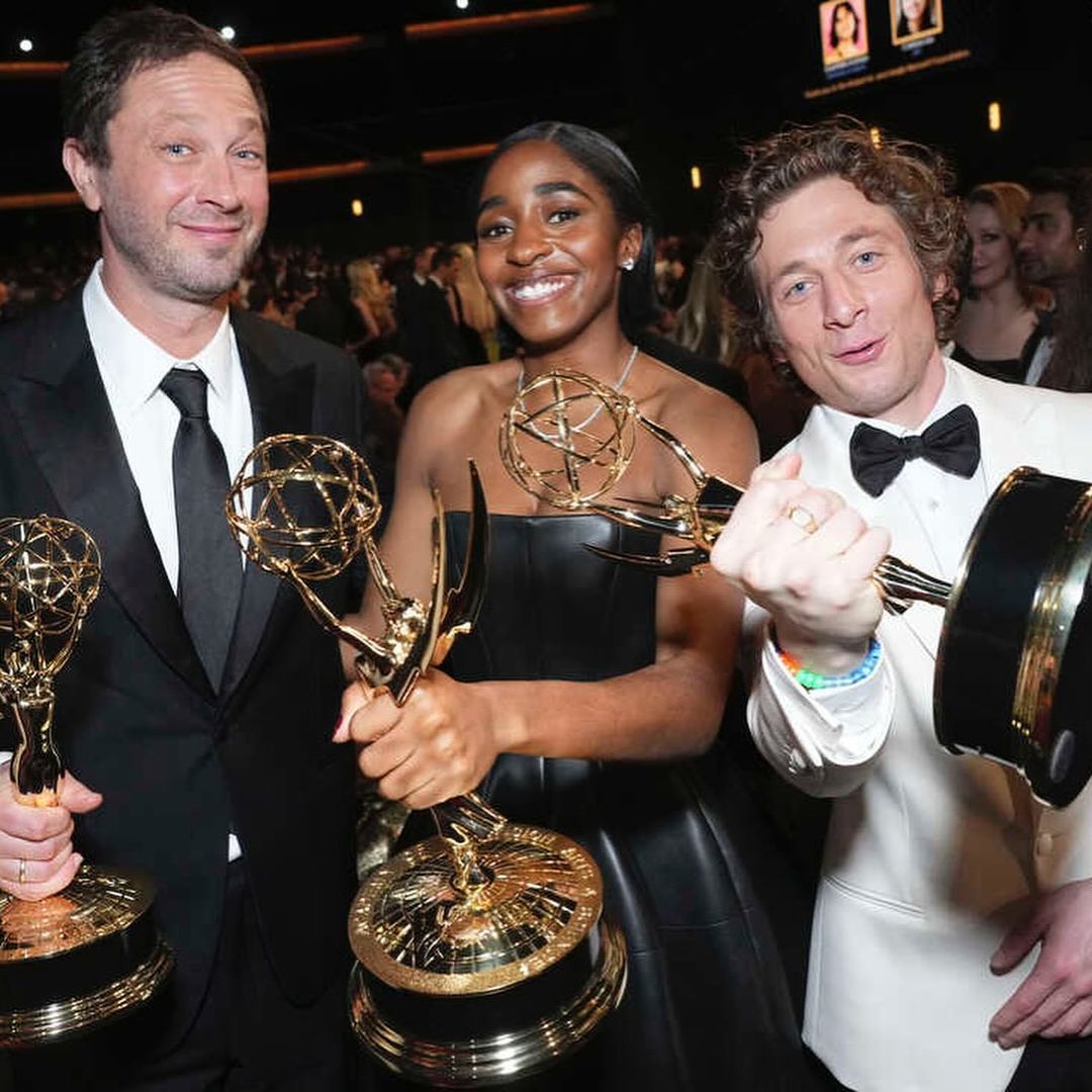 The cast of The Bear won several trophies at the Emmy Awards