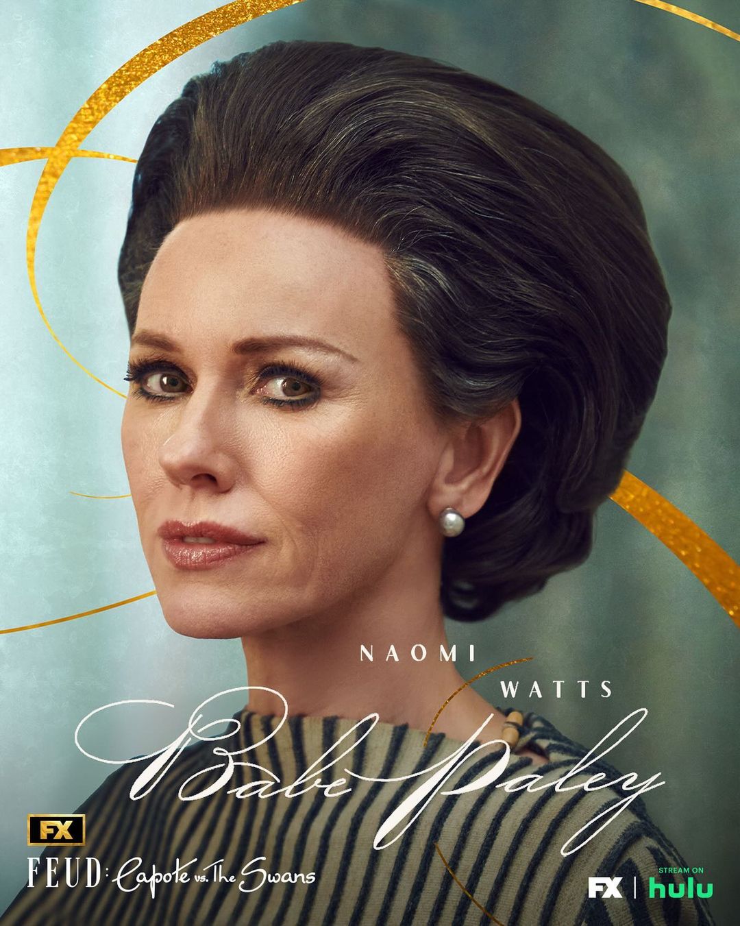 Naomi Watts plays Babe Paley in "FEUD: Capote vs. The Swans"