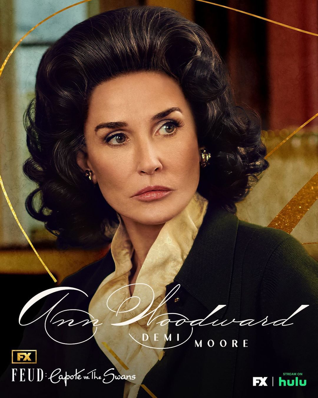 Demi Moore plays tragic socialite, Anne Woodward in "FEUD: Capote vs. The Swans"