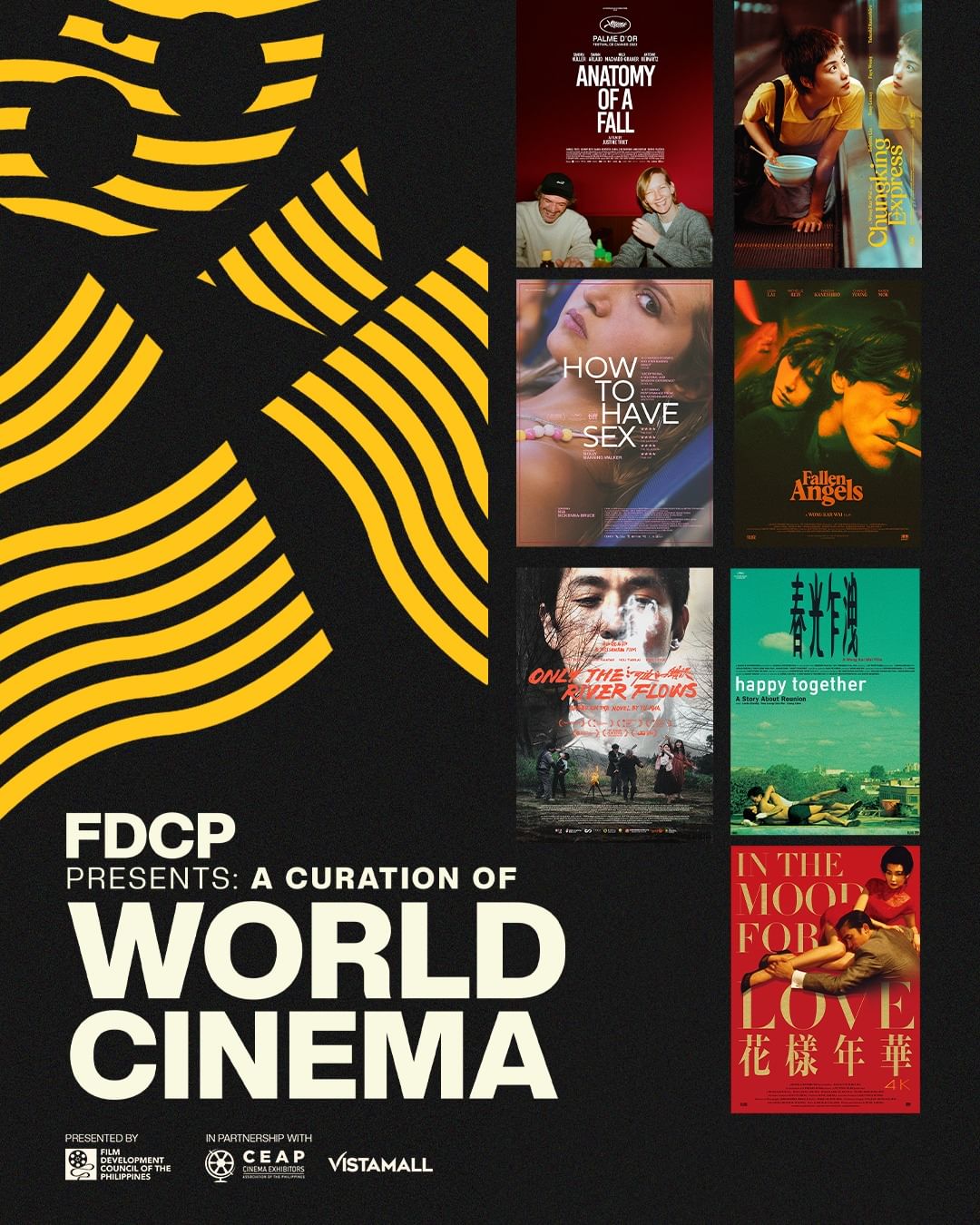FDCP’s official poster for “A Curation of World Cinema”