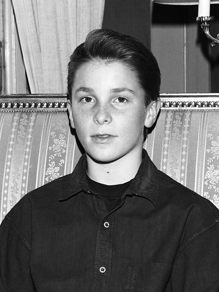 A young Christian Bale in 1988