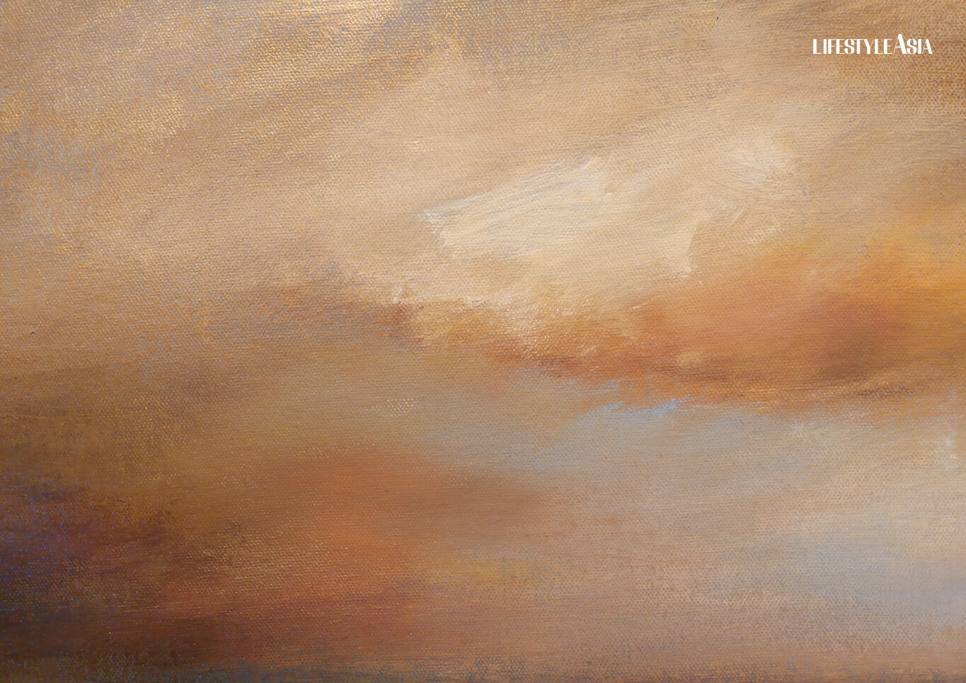 Close-ups of Kenneth Montegrande's seascapes and cloudscapes in "The Greatness of Simplicity"