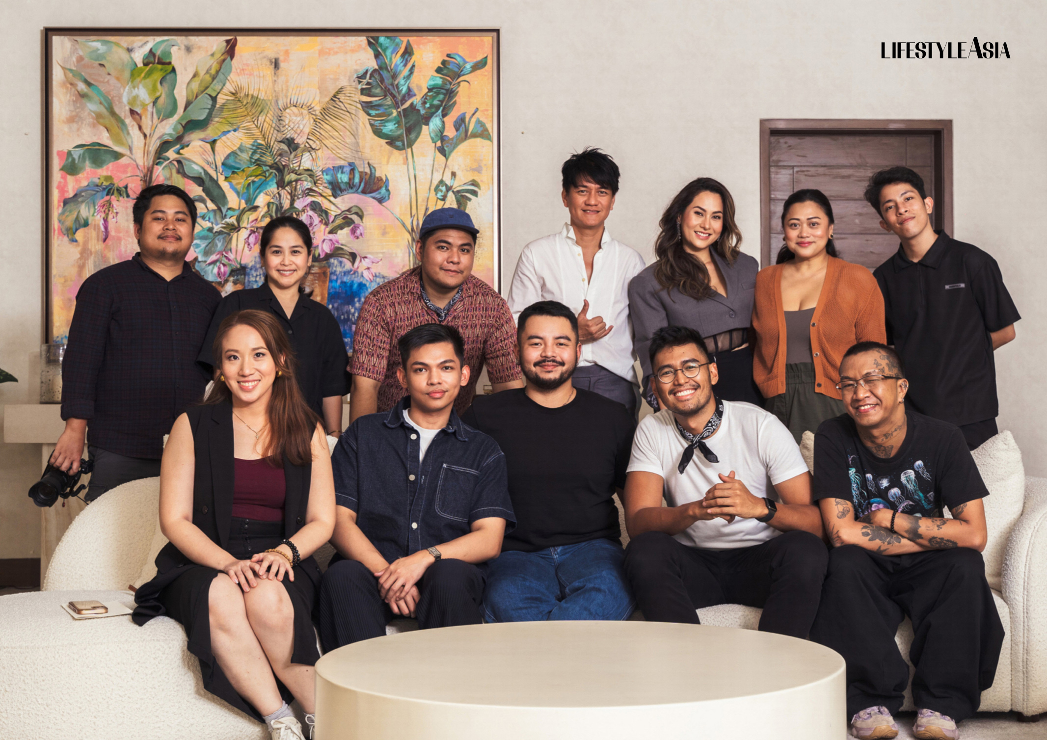 Cristalle Belo with the team behind Lifestyle Asia Alpha's March 2024 cover story