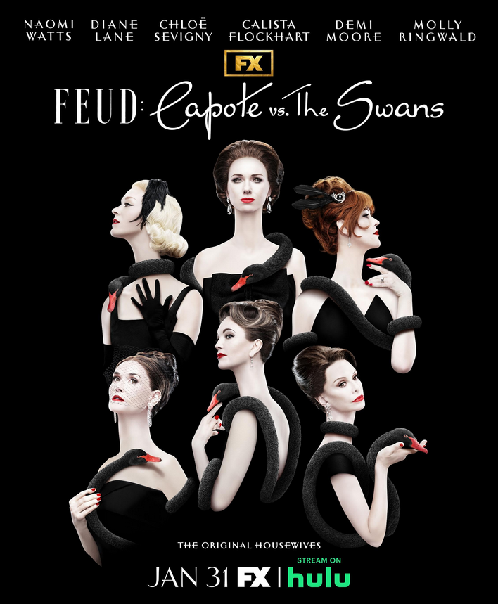 The official poster for "FEUD: Capote vs. The Swans"