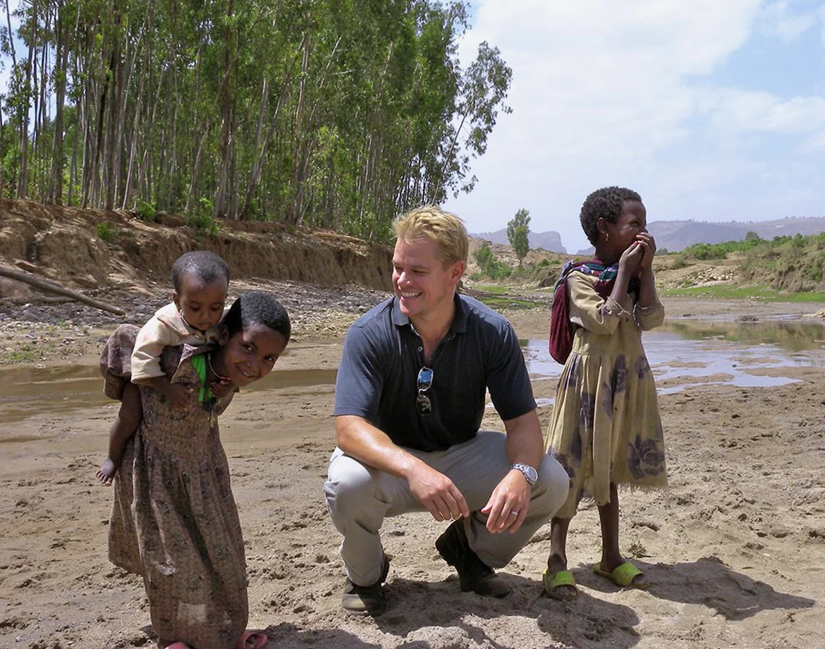 Matt Damon wanted to find solutions to help the water crisis in various developing nations like Africa