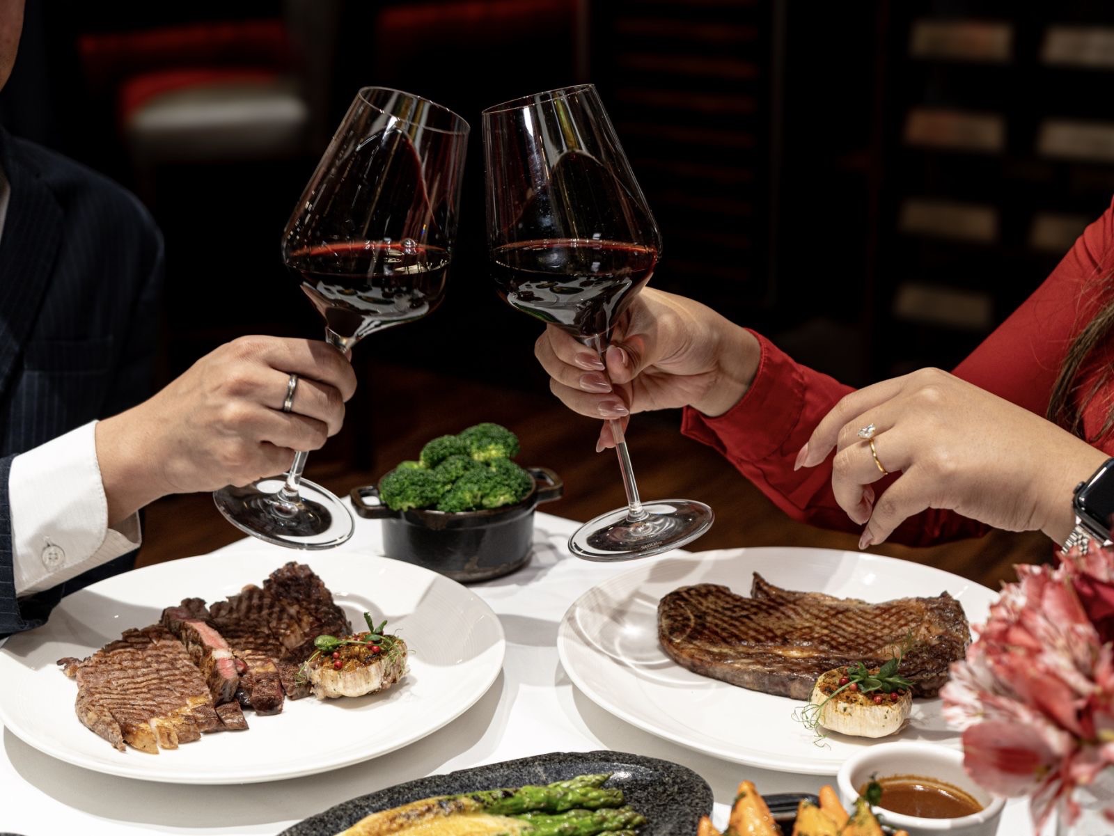 A lovely Valentine’s day meal for two at Cru Steakhouse