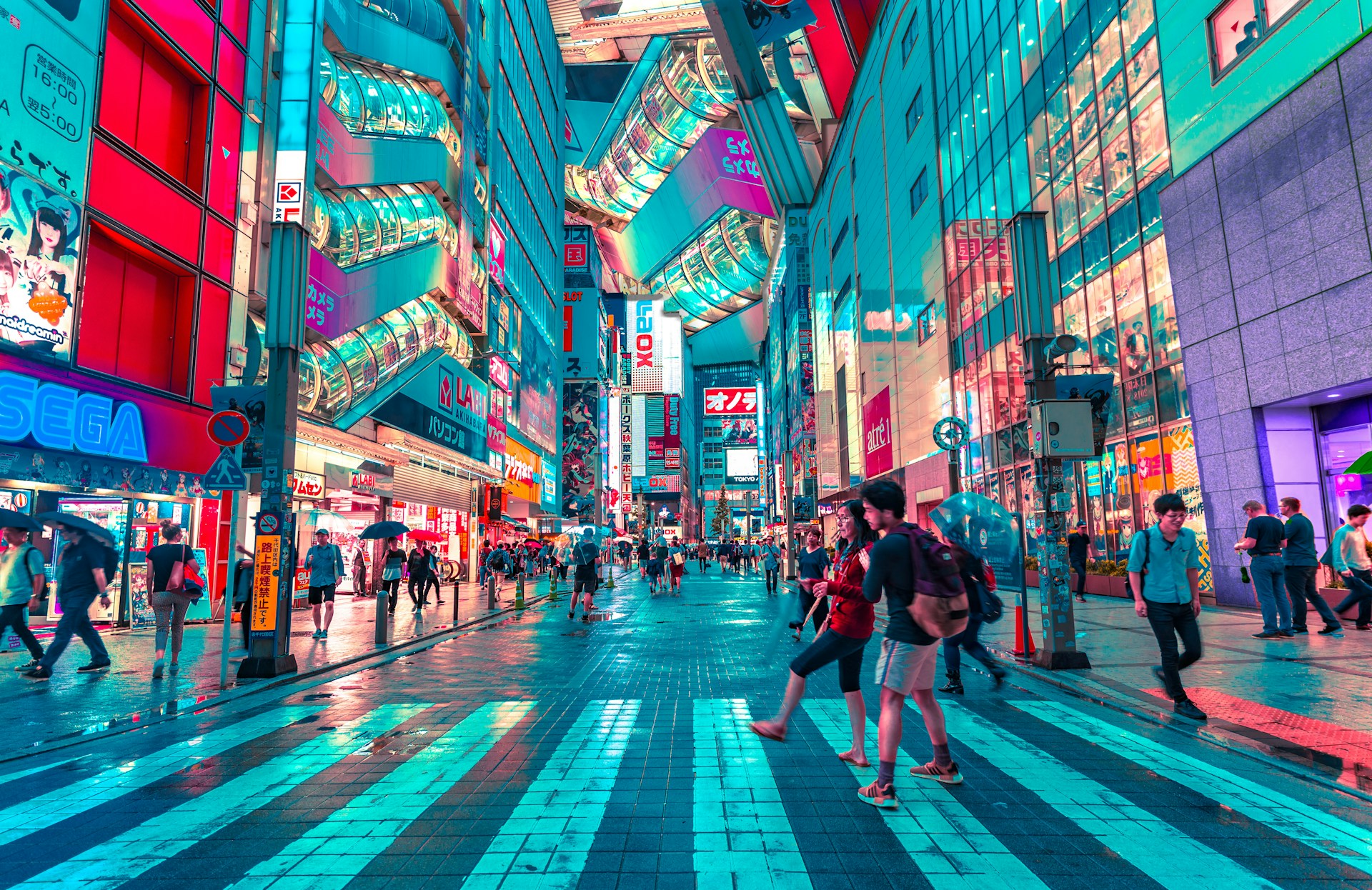 The streets of Tokyo, Japan