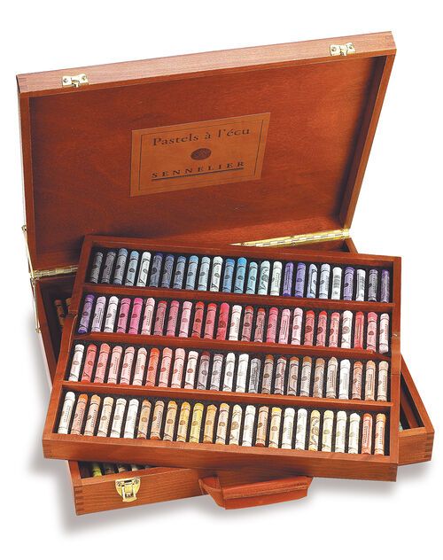 Sennelier Extra Soft Pastels in a Luxury Wooden Set