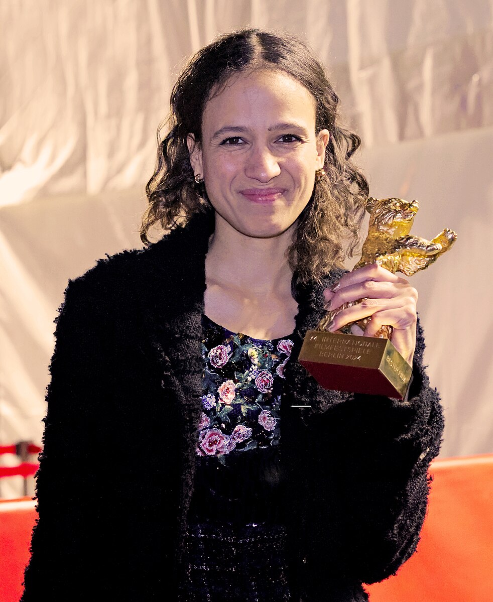 Matti Diop with her Golden Bear in the 2024 Berlinale