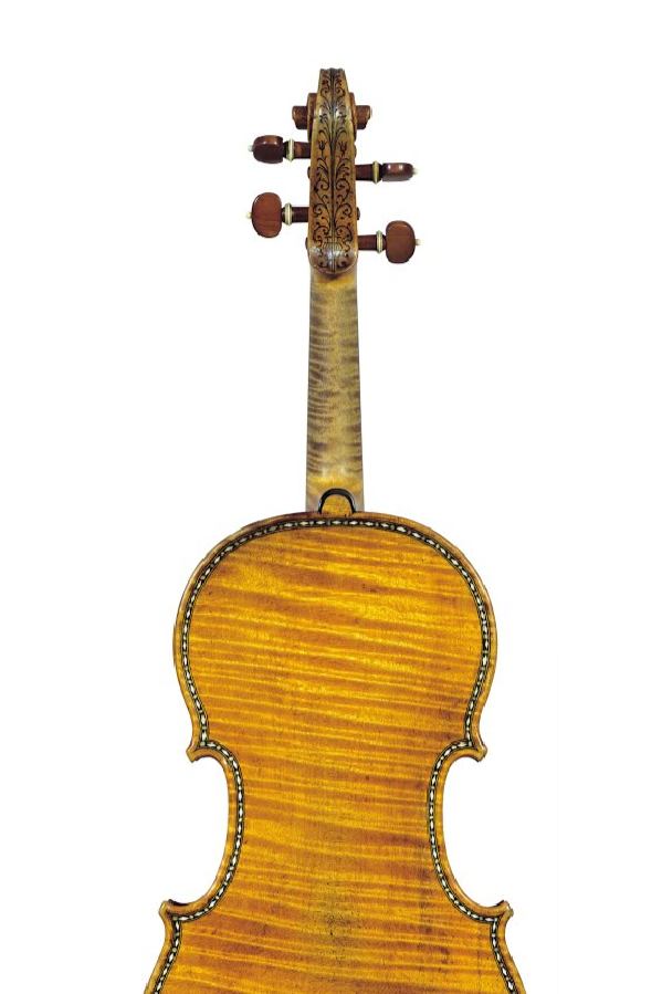 The front and back of Antonio Stradivari’s 1679 "Hellier" violin