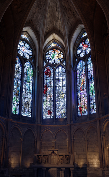 Marc Chagall did stained windows for the Reims Cathedral