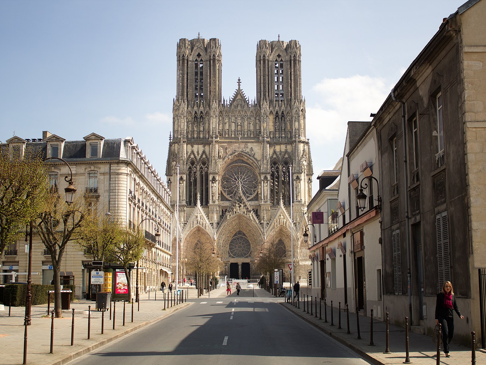 Notre-Dame Cathedral in Reims, or Reims Cathedral, is one of the world’s most beautiful churches