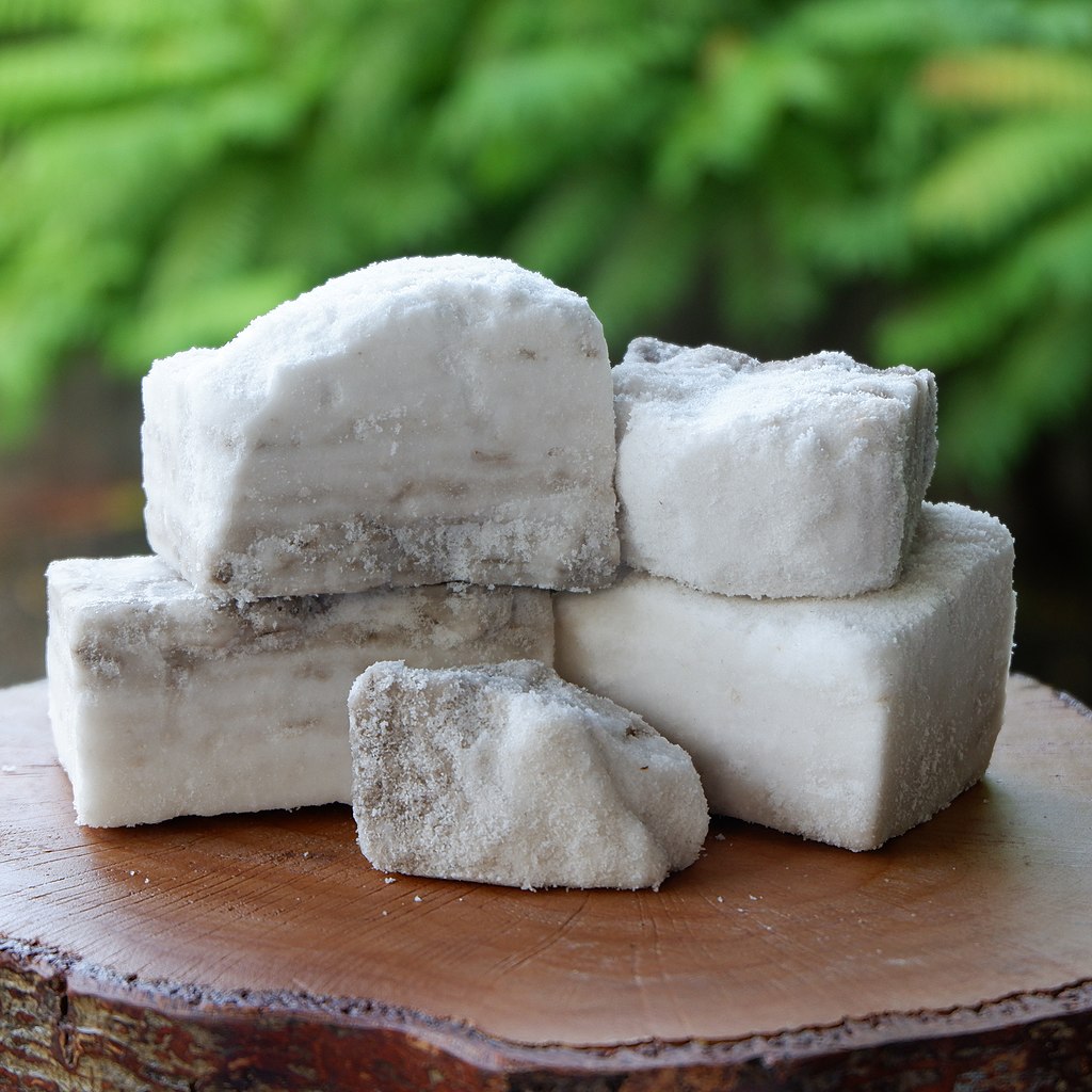 Guimaras "tultul" is a brick-like lump of salt that goes well with rice with added oil or fat