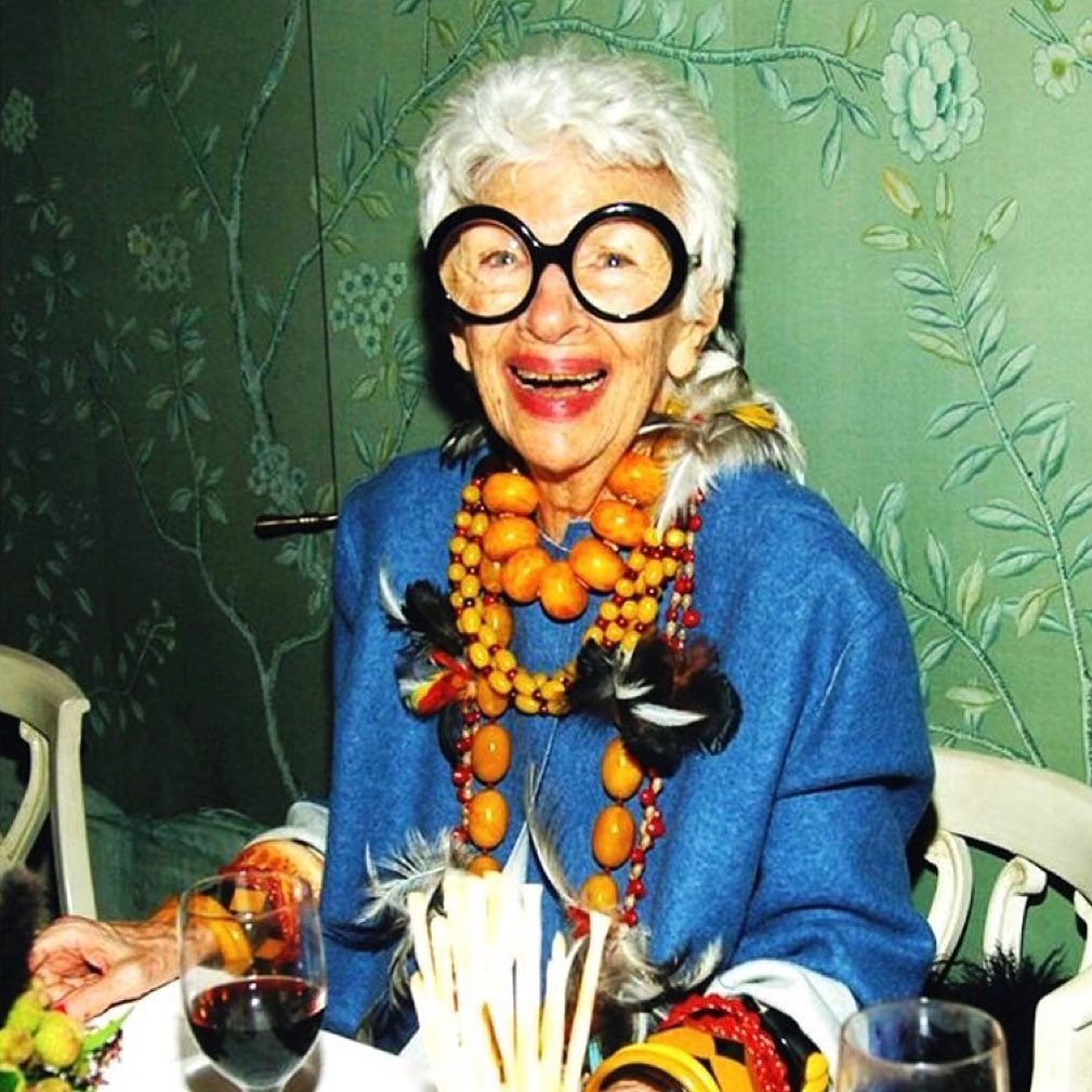 Full of smiles, Iris Apfel lived a colorful and fulfilling life