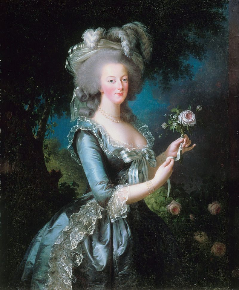 "Marie Antoinette with a Rose" by Élisabeth Vigée Le Brun