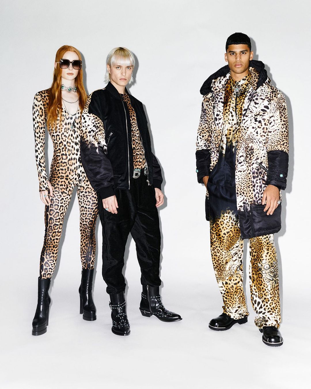 LEFT: Jaguar Print pieces from the Roberto Cavalli Fall/Winter 2024 collection
