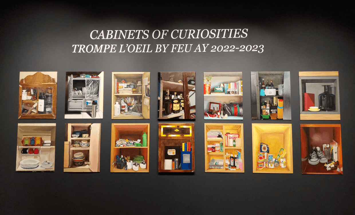 A part of the "Cabinet of Curiosities" exhibition and fundraiser in partnership with FEU's fine art students 
