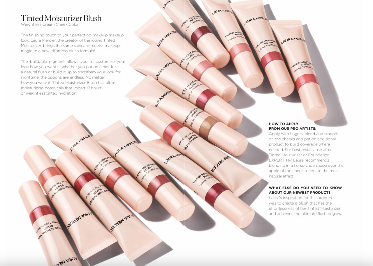 (photo) Laura Mercier’s skincare makeup product, the Moisturizer Blush, contains benefits provided by raspberry seed and mango butter