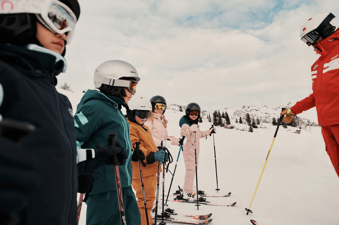 Skiing lessons for children