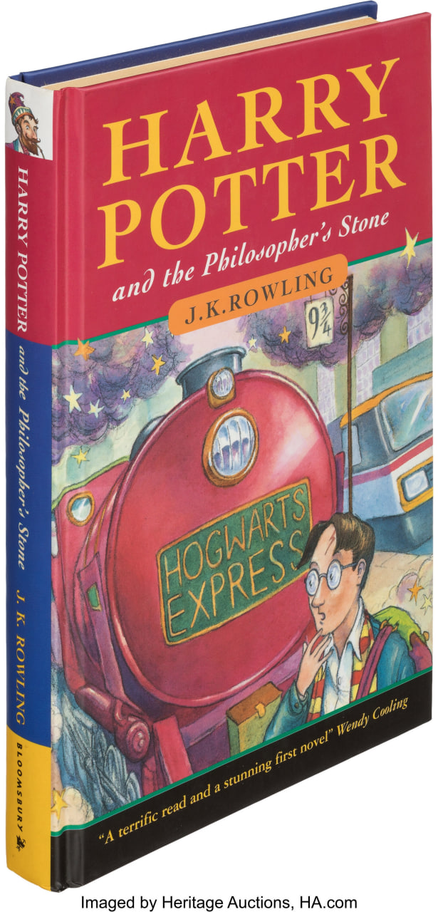 The first edition “Harry Potter and the Philosopher’s Stone” sold for $471,000 at Heritage Auctions in 2021