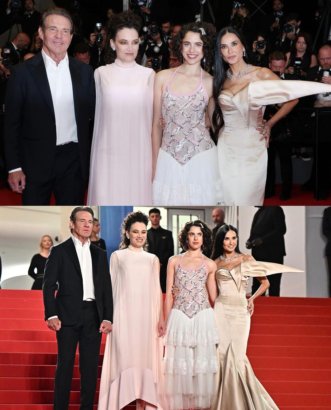 The cast and director of The Substance at the Cannes Film Festival