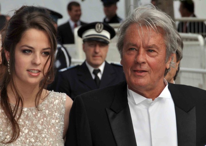 Alain Delon and his daughter, Anouchka, at the 2010 Cannes Film Festival