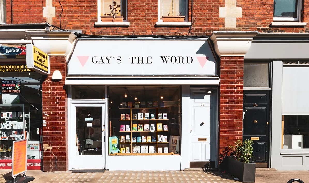 Outside Gay's The Word in London