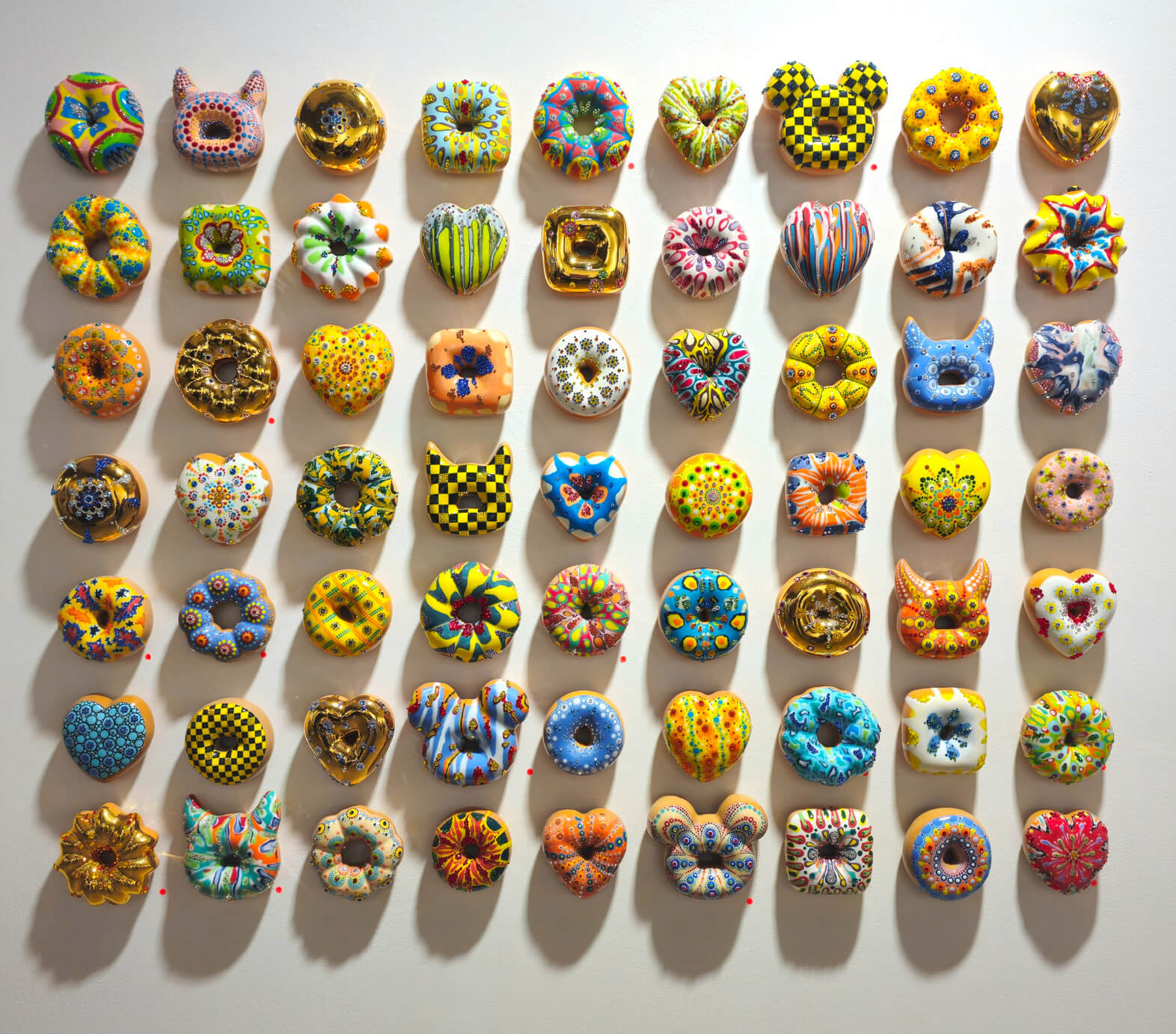 Ceramic Donuts by Korean artist Jae Yong Kim