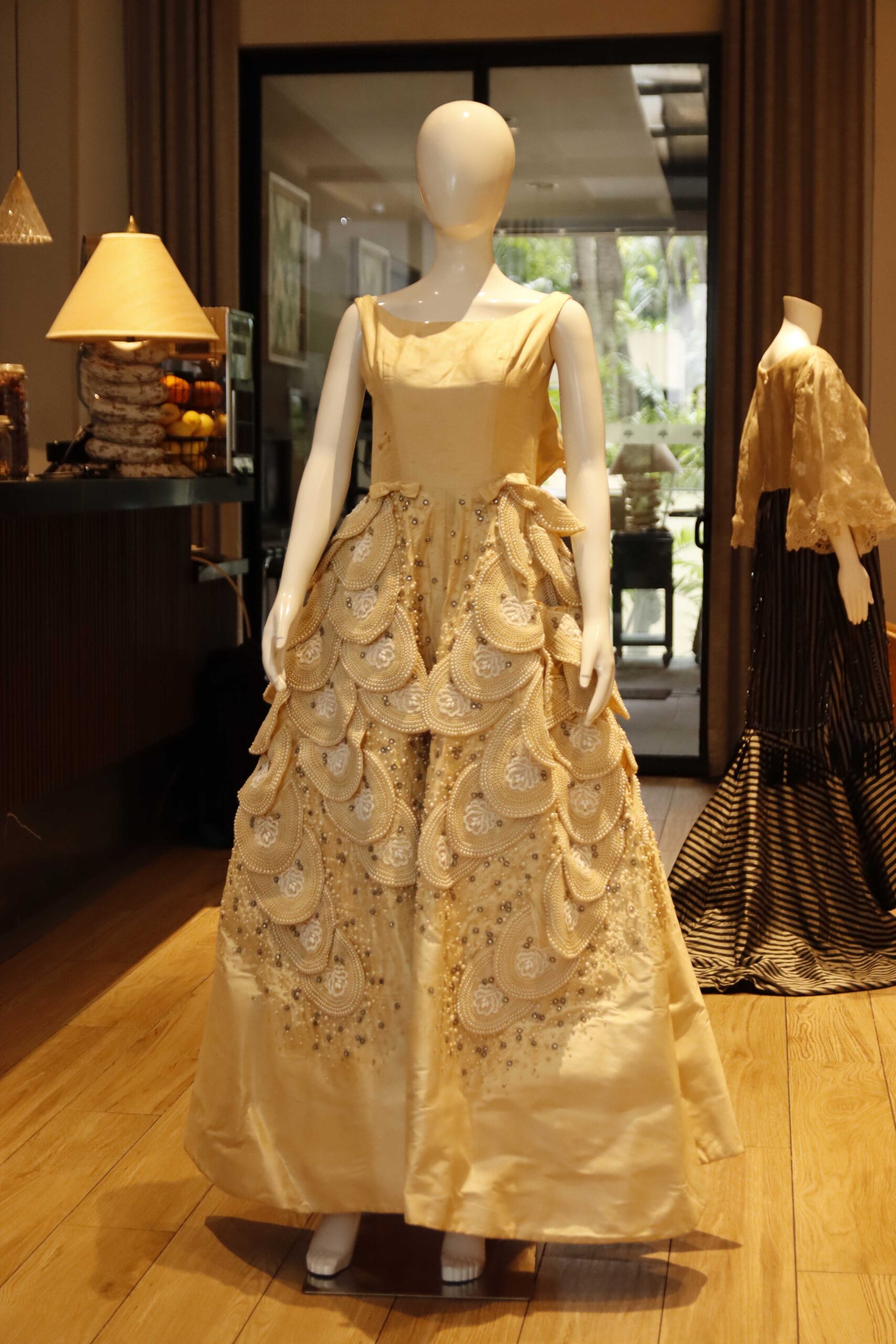 A Ramon Valera gown that Maritess Pineda wore on her 18th debut