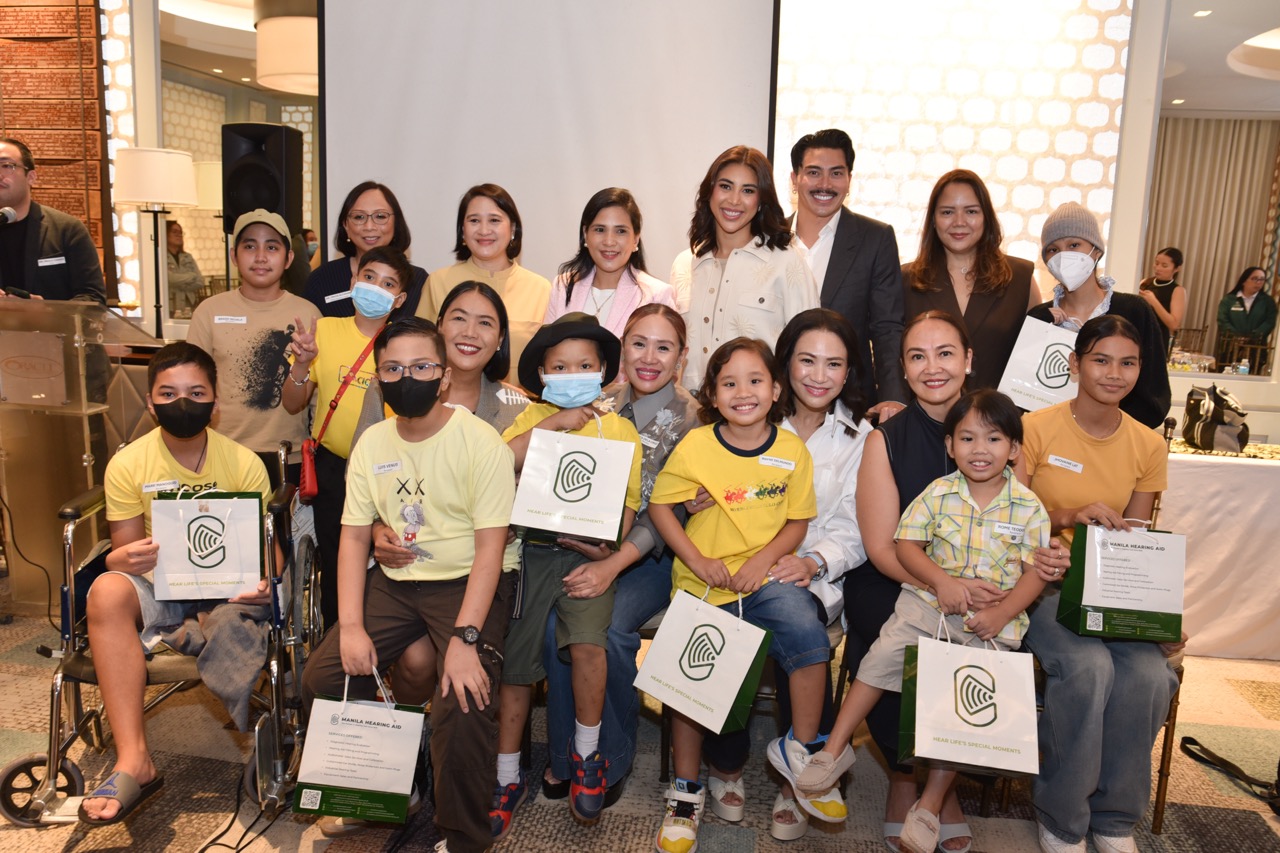 Members of the IWTS Foundation turn over the Manila Hearing Aid devices to 30 pediatric cancer survivors