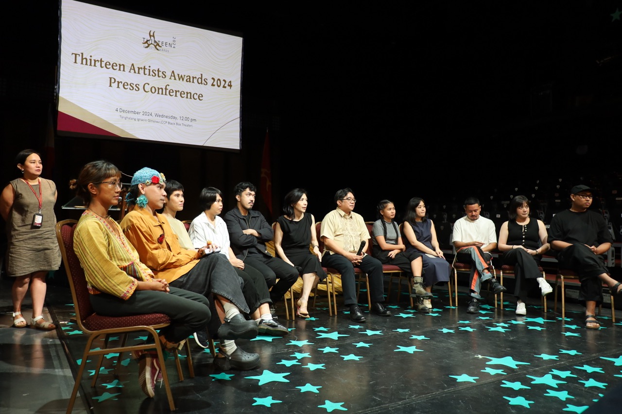 13 Artists awardees for 2024 attended the press conference and participated in a Q&A session 