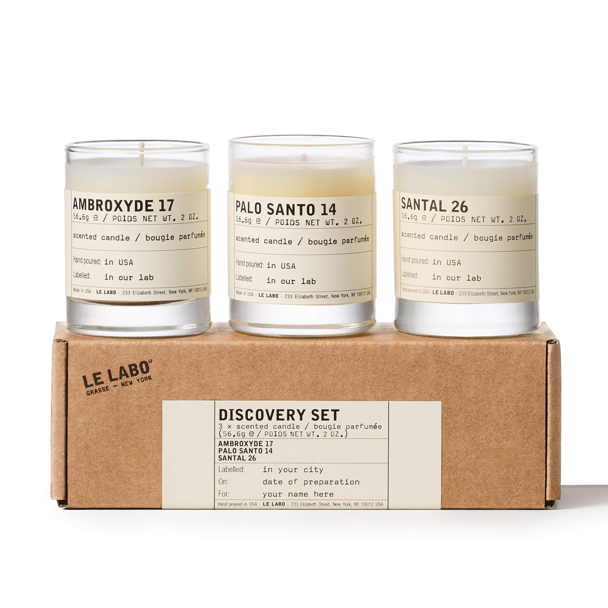 Le Labo Candle discovery set 