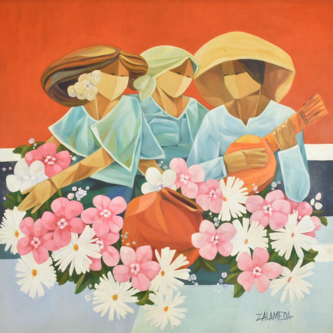 "Untitled (Serenade)" by Oscar Zalameda Filipino courtship