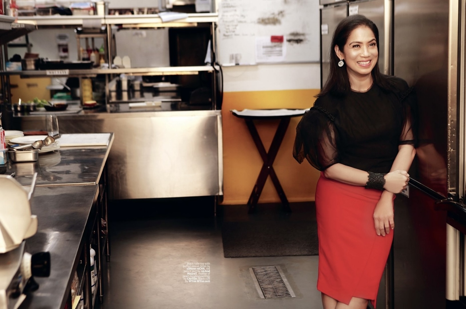 Margarita Forés in the kitchen of her food concept Alta in Ascott BGC